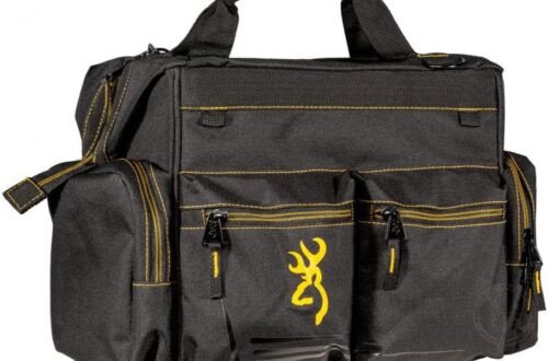 browning shooting gear pouch (black & golden)