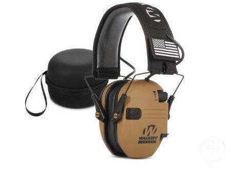 WALKERS RAZOR EAR PROTECTION BROWN SAFETY ELECTRONIC EAR DEFENDERS