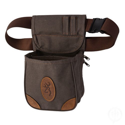 Browning shooting gear pouch (black & brown)