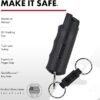 SABRE Pepper Spray, Quick Release Keychain for Easy Carry and Fast Access